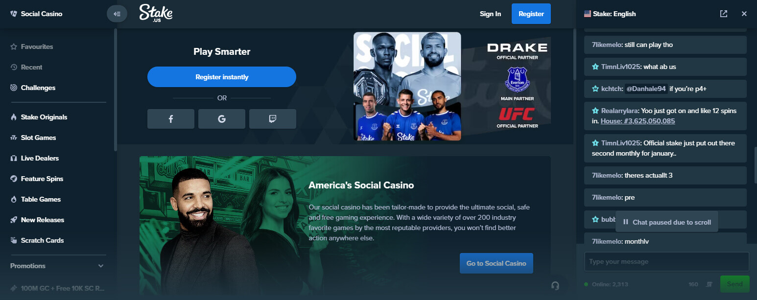 Stake us social casino USA Online Crypto casino