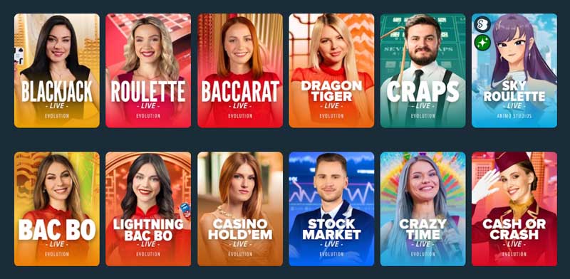Stake Live Casino Dealer Games