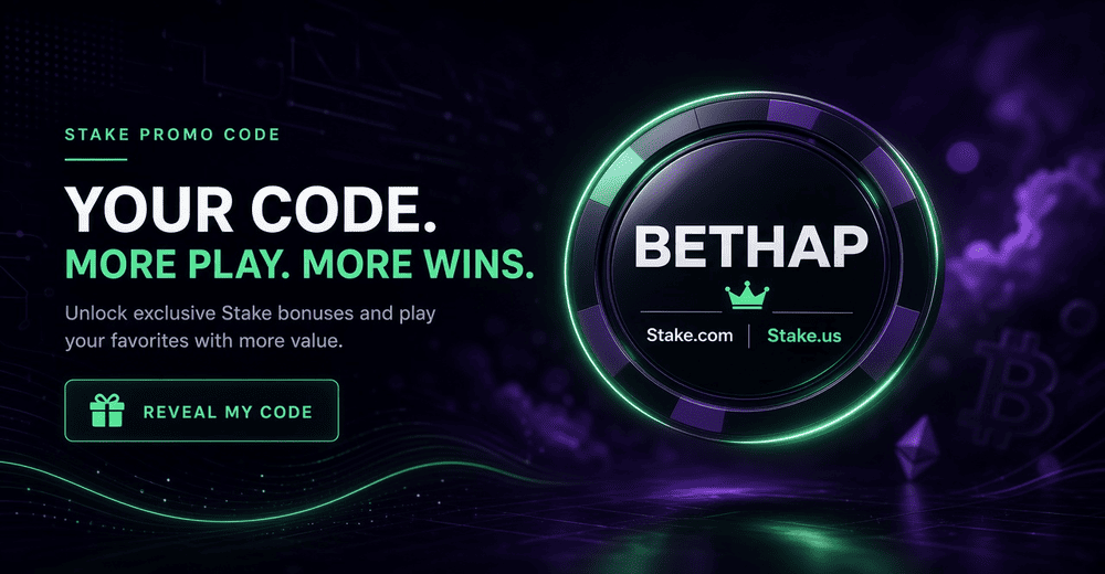 Stake promo code BETHAP 2026 welcome offer overview