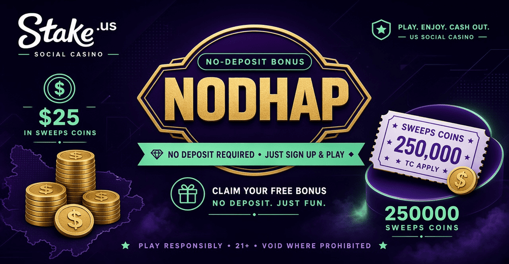 Stake.us NODHAP no deposit promo claim overview