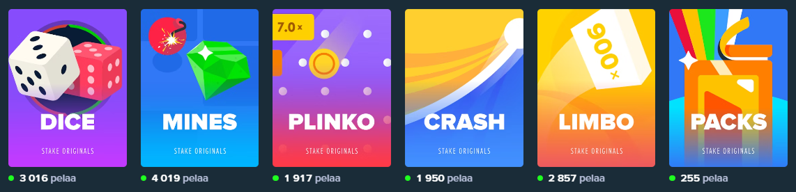 Casino Games at Stake Casino