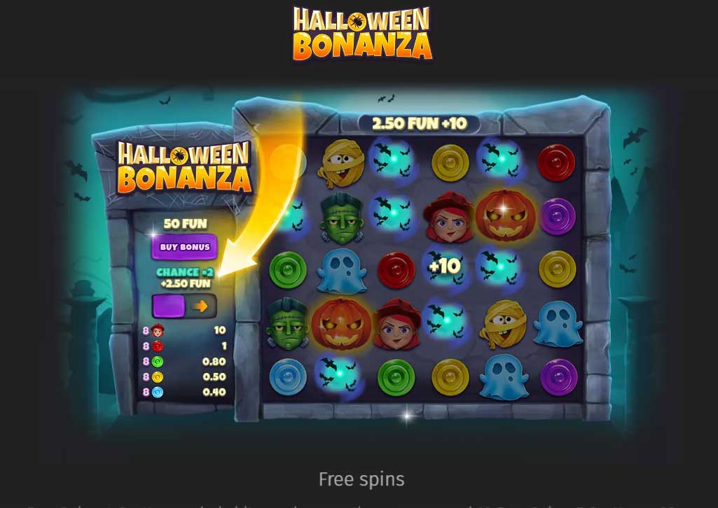 Symbols and Payouts at Halloween Bonanza