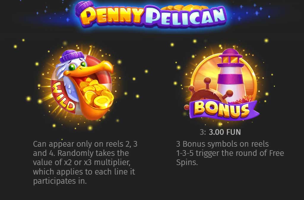 Symbols and Payouts at Penny Pelican Slot Review