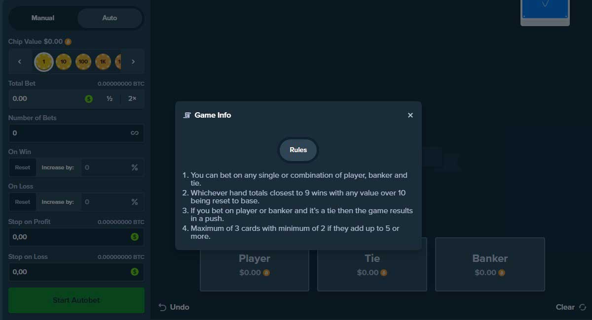 Symbols and Mechanics of Baccarat