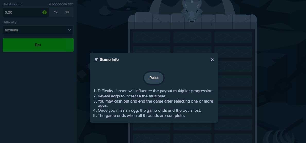 Symbols and Payouts at Dragon Tower by Stake Casino