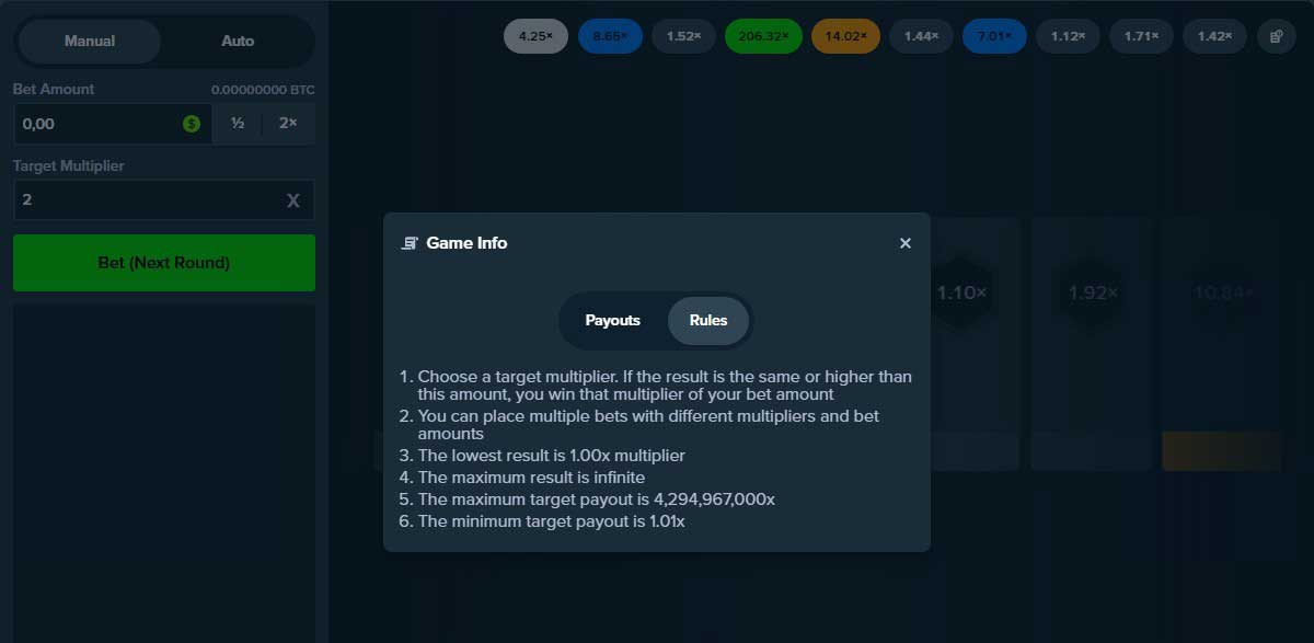 Symbols and Payouts at Slide Stake Original